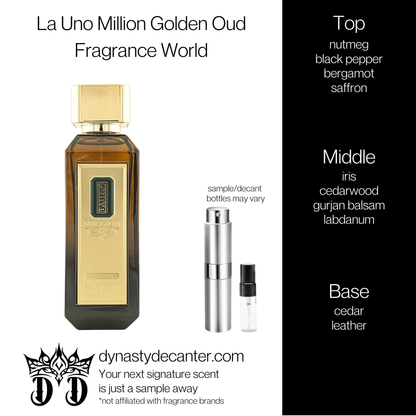 La Uno Million Golden Oud - Fragrance World