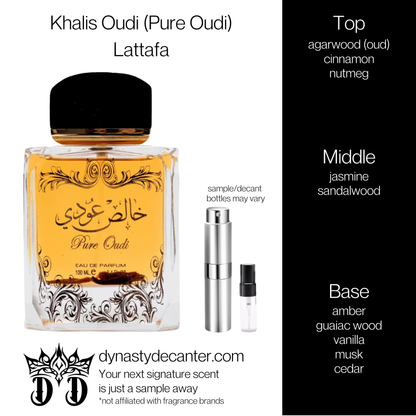 Khalis Oudi (Pure Oudi) - Lattafa