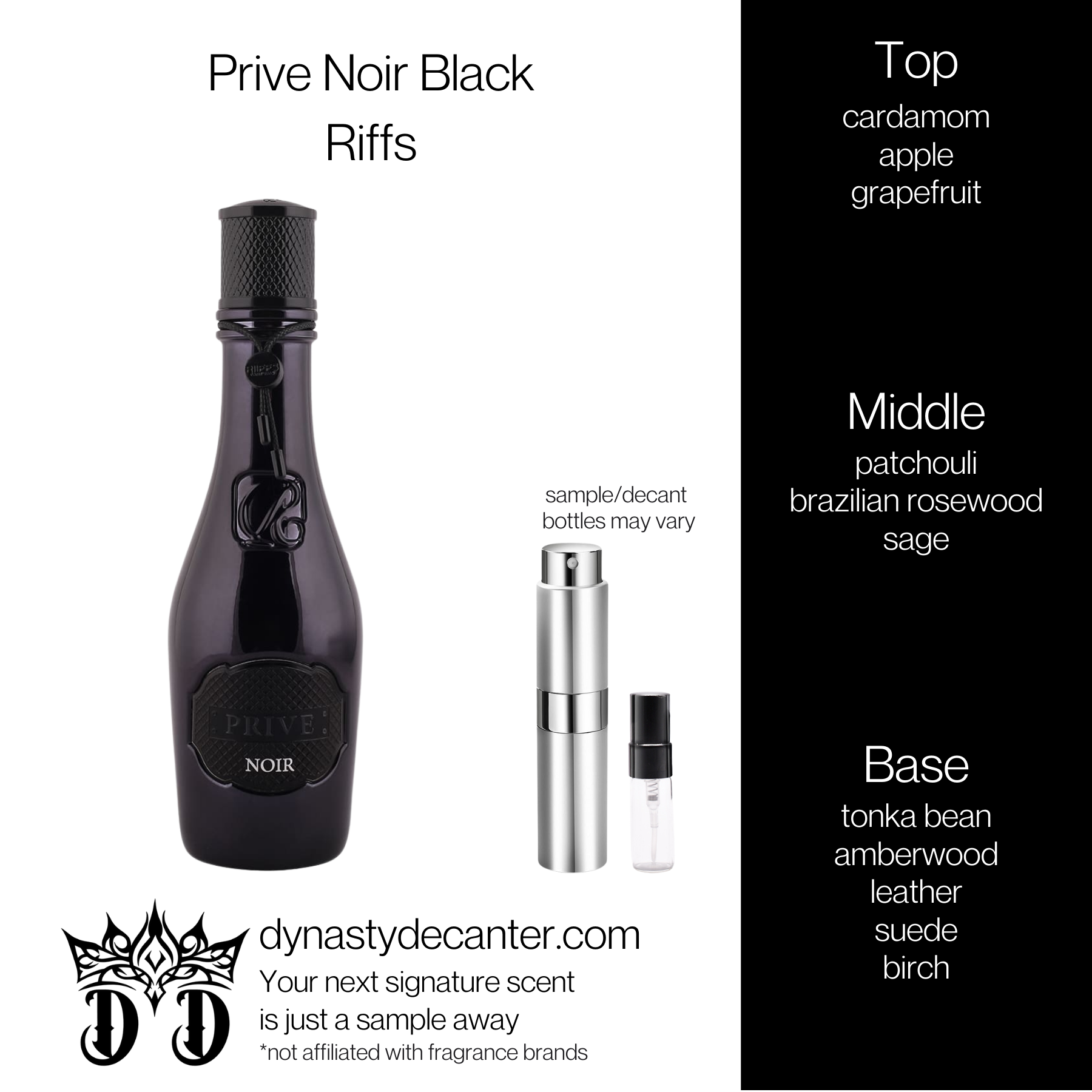 Prive Noir Black - Riffs