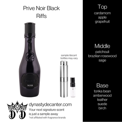 Prive Noir Black - Riffs