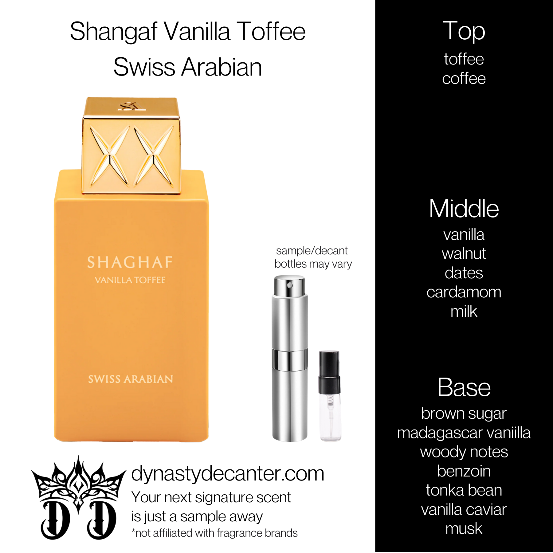 Shangaf Oud Vanilla Toffee - Swiss Arabian